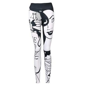 Cool Comic Art Strechy Skinny Leggins - Size L